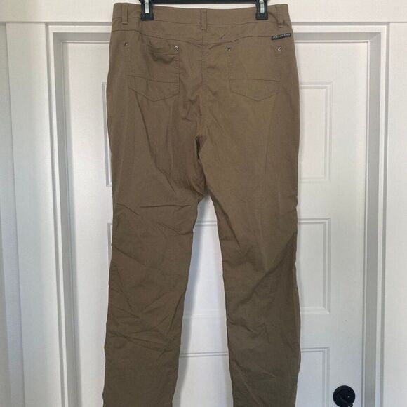 ExOfficio Insect Shield Pants Women Size 10 Khaki Tan Mid-Rise Hiking Nomad Pant - Picture 5 of 8